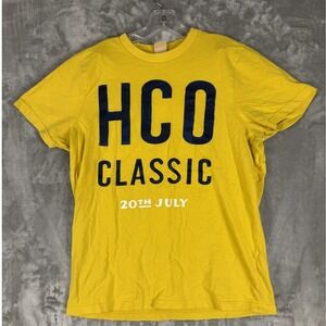 Hollister Mens XL Yellow HCO Classic 20th July‎ Graphic T Shirt Tee